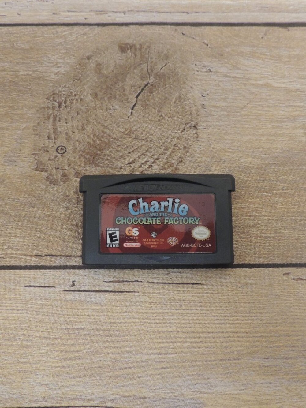 Charlie and the Chocolate Factory Gameboy Advance game cartridge